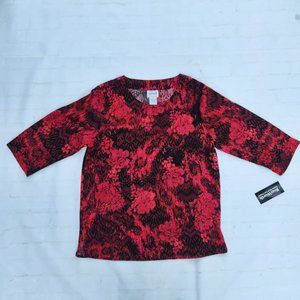 Bon Worth 3/4 sleeve top - Size M